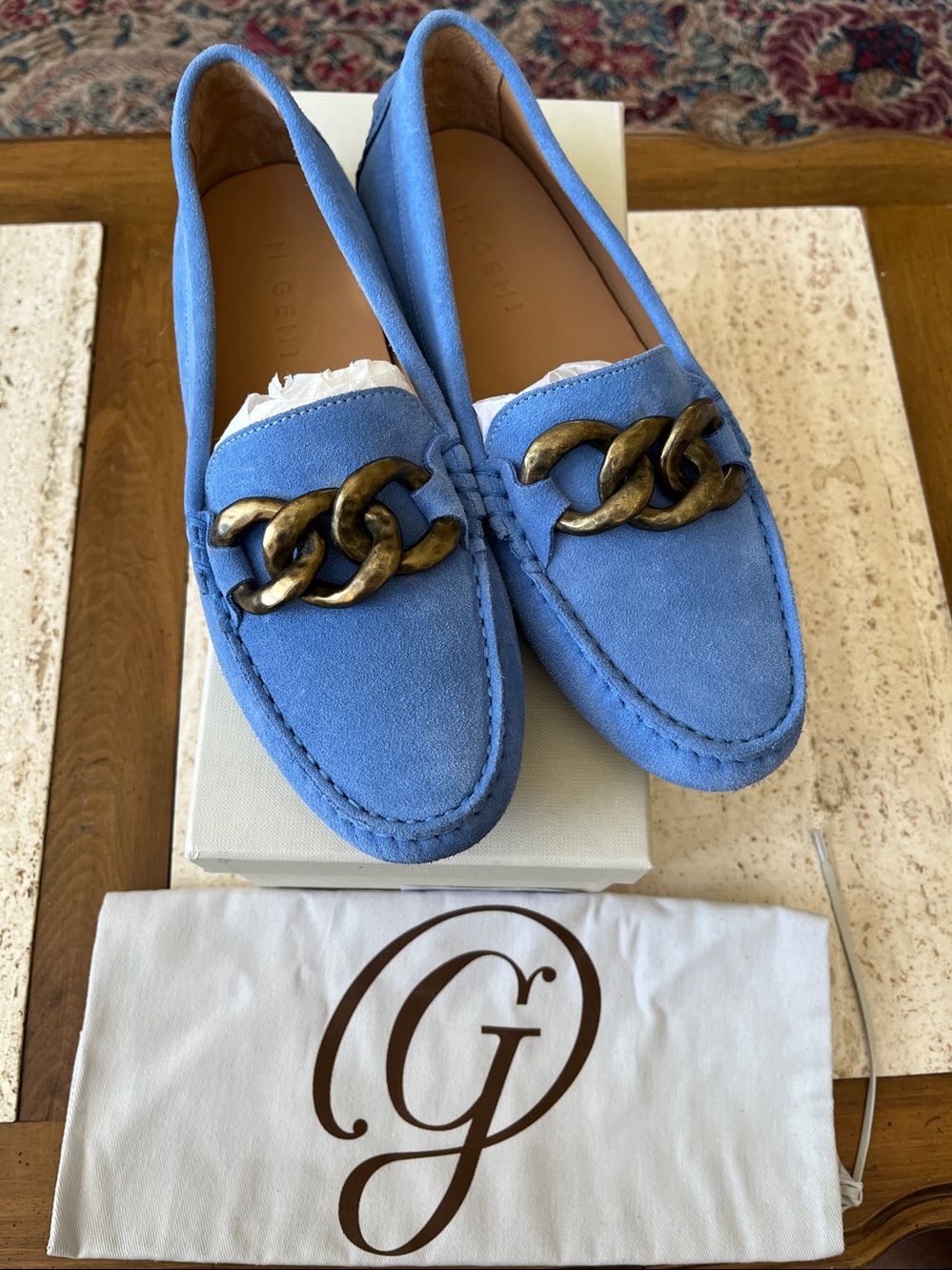 M. Gemi Women’s Driving Loafers new (worn) once. 38.5 Italian